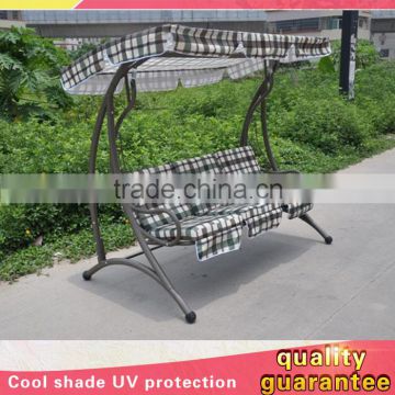 3 Three Seats Modern Garden Ceiling Metal Swing Back Relax Garden Chair And Bed