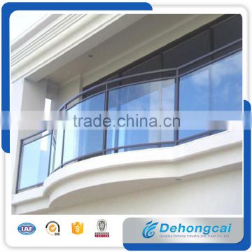Customized tempered glass Stainless steel balcony railing