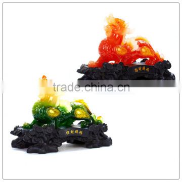 Jade color decortation Resin Pi Sou , fengshui pixiu statue hot sales