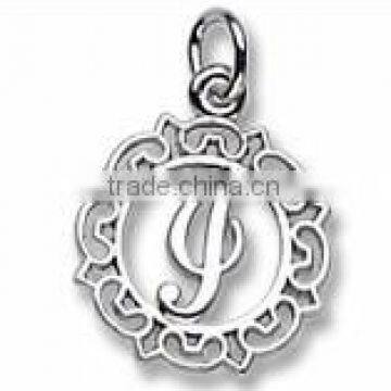 English letter i charms and pendants alphapet i charms with different style