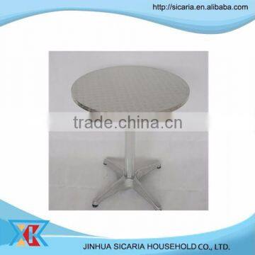 ROUND TABLE WITH AN ALUMINUM TOP