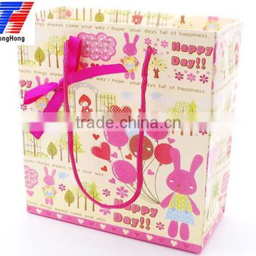Custom cute shopping paper bag with cheap price wholesale