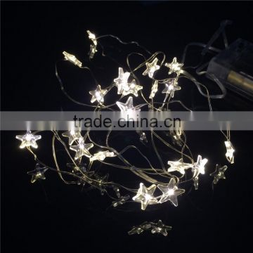 led Christmas holiday wedding party micro copper wire star led twinkle starry fairy string lighting light