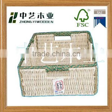 reed/willow basket with handles