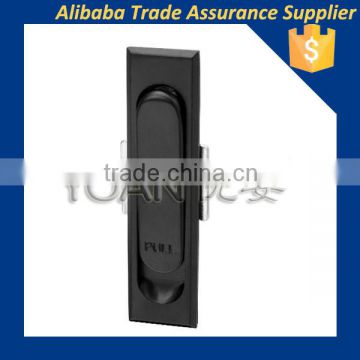 High security black zinc-alloy panel door handle lock