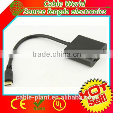 High quality Mini Displayport Male to DVI Female adapter cable