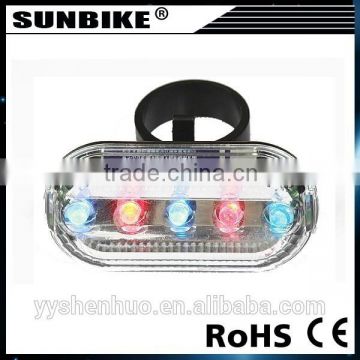 2015 hot sale china factory 5 light led bicycle