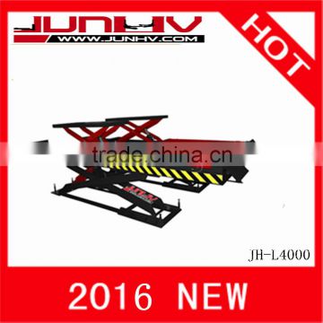 JUNHV JH-L4000 2016 Hot Sale Hydraulic Scissor Car Lift / Best Scissor Car Lift