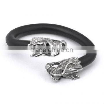 Stainless Steel Plain Leather Wrap Bracelets(RB10220)