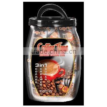 Coffee Time 3 in 1 coffeemix in a plastic jar! NEW!