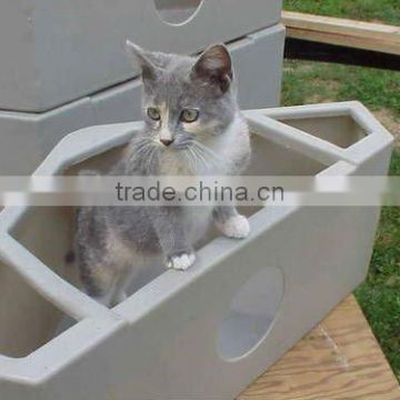 Plastic dog and cat House,made by rotomolding with LLDPE