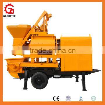 CE certificate China small concrete mixer pumps trailer price
