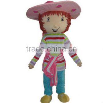 Custom plush cartoon farmer role playing mascot costume