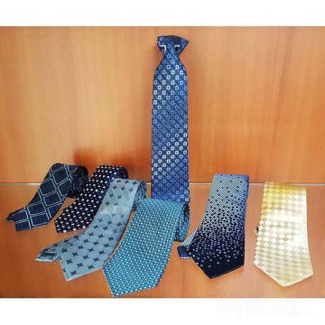 High Manscraft Gray Polyester Woven Necktie Handmade XL