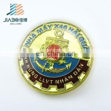Jiabo custom made brass enamel pin button badge material