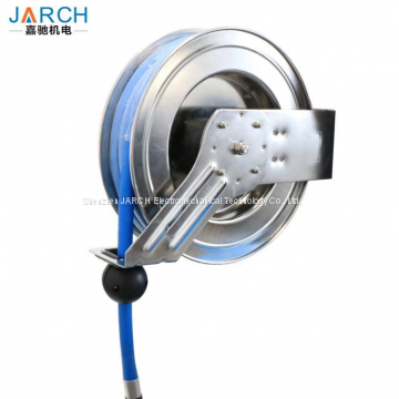 Metal hose reel wall mounted cable reel garden automatic retractable water air hose and reel set