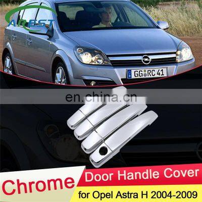 for Opel Astra H Vauxhall Holden 2004 2005 2006 2007 2008 2009 Chrome Door Handle Cover Trim Car Set Car Styling Accessories ABS