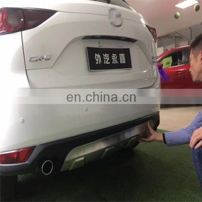 Car accessories stainless steel car front and rear bumper  protector guard board style for Mazda CX-5 Since 2017