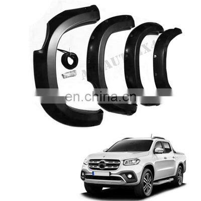 Black Pocket Bolt-riveted Style Wheel Arches Fender Trim For X-class W470
