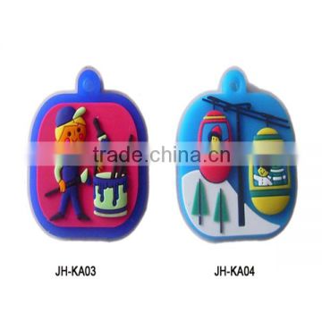 hot sell custom molded plastic keyrings