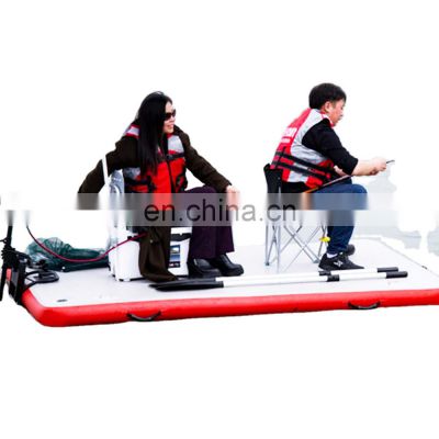 Fishing Magic Carpet Buoy Enhanced Water Floating Pontoon Swim Inflatable Fishing Floating Dock Platform