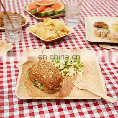 New Arrival  Unbreakable Eco Dinner Plates Wedding Rectangle Biodegradable Disposable Plates