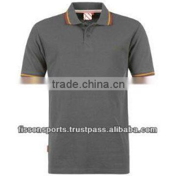Polo T-shirt with grey and orange Combination