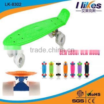 wholesale flying handle mini small cheap skateboard
