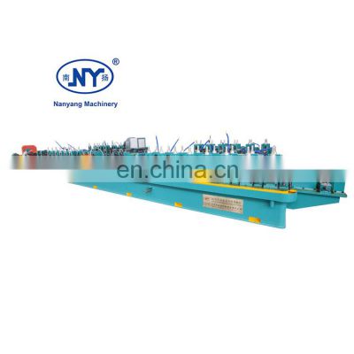 Nanyang energy supply equipment long service life pipe making machine erw steel tube pipe mill