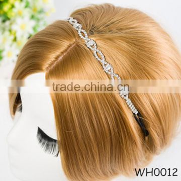 2015 fashion design crystal rhinestone bride crown wholesale for wedding