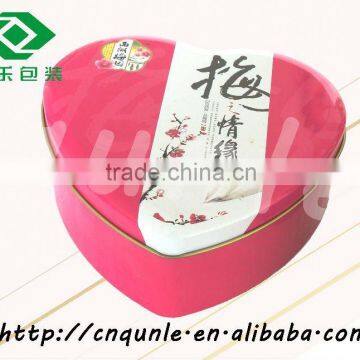 Printing Heart-shaped Candy Tin Box Manufactrer