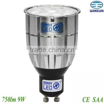 9w led spot light gu10 china manufacturer,nichia led CE ROHS SAA approved
