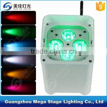 4x12W 4in1 rgbw wireless led 12v battery led lights