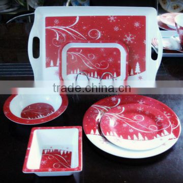 Melamine dinnerware sets for christmas