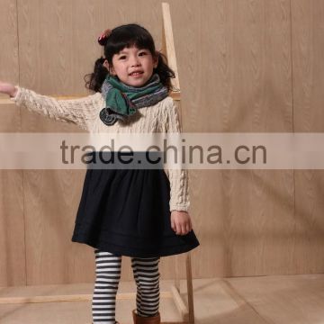 Long sleeve sweater rompers kids leggings dress designs/kids apparels suppliers