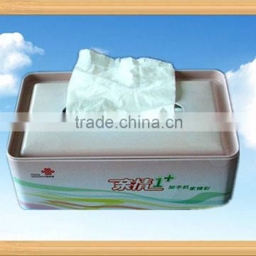 Tissue Tin Box with Food-grade Tinplate with CMYK Printing