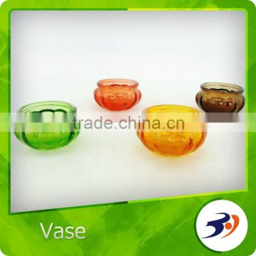 Wholesale Alibaba Clear Flower Color Glass Vase