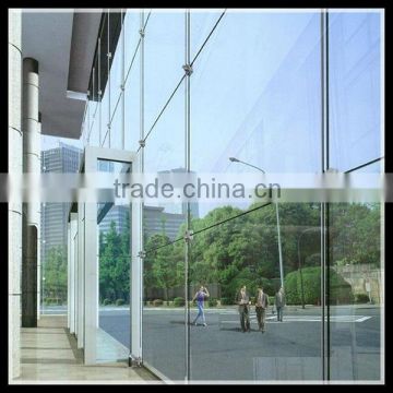 Point fixing curtain wall made by Guangzhou Hwarrior