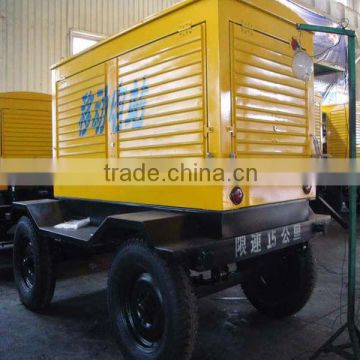 Best quality 4 wheels mobile trailer diesel generator set 10-500KW