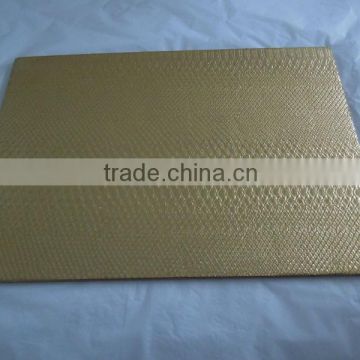 Plastic Table Mat-Square Leather Finish wholesale
