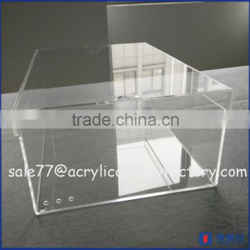 Factory Directly Clear Acrylic Shoe Box Wholesale / Acrylic Shoe Display Box With Logo
