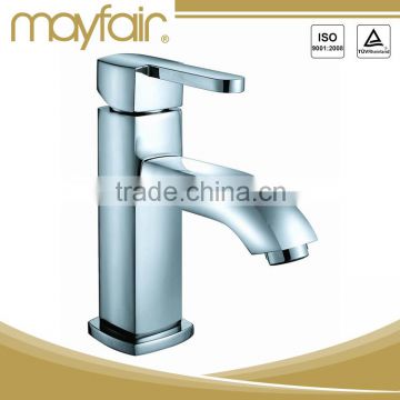 Single hole chrome plated basin mixer faucet