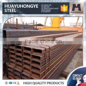 Low price black rectangular steel pipe