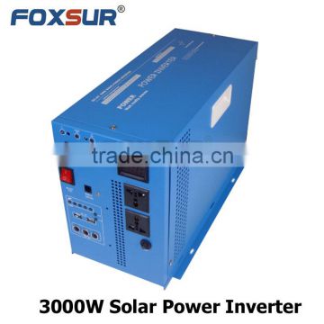3000W pure sine wave solar inverter with PWM solar controller Digital display 12V/24V dc to 110V/230V AC with battery charger