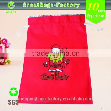 Lead Free promotional non woven drawstring bag