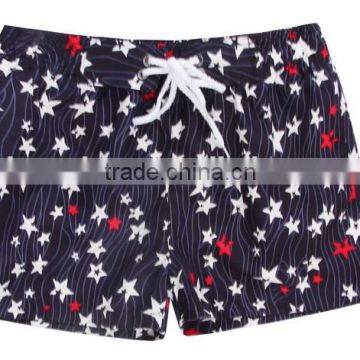 good price europe hot sale promotional 100% polyester knee-length walking shorts