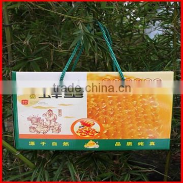 Wholesale Custom Order Corrugated Paper Honey Packaging Box With Handle