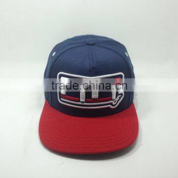 3D embroidery logo 5 panel flat hat and cap snapback