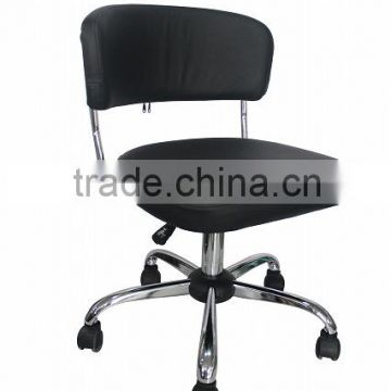 300 Chromed Base PU & PVC Office Chair Without Arms