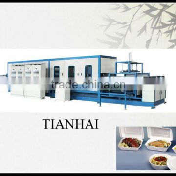Disposable foam food container forming machine